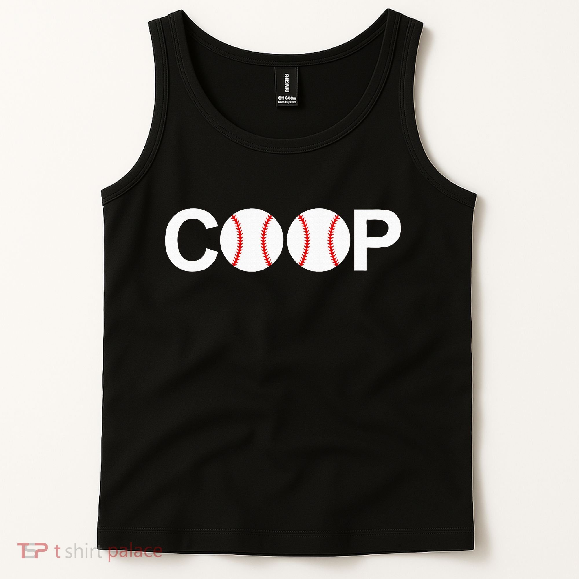 Cooperstown New York Coop Baseball Ny Athletic Tank Top