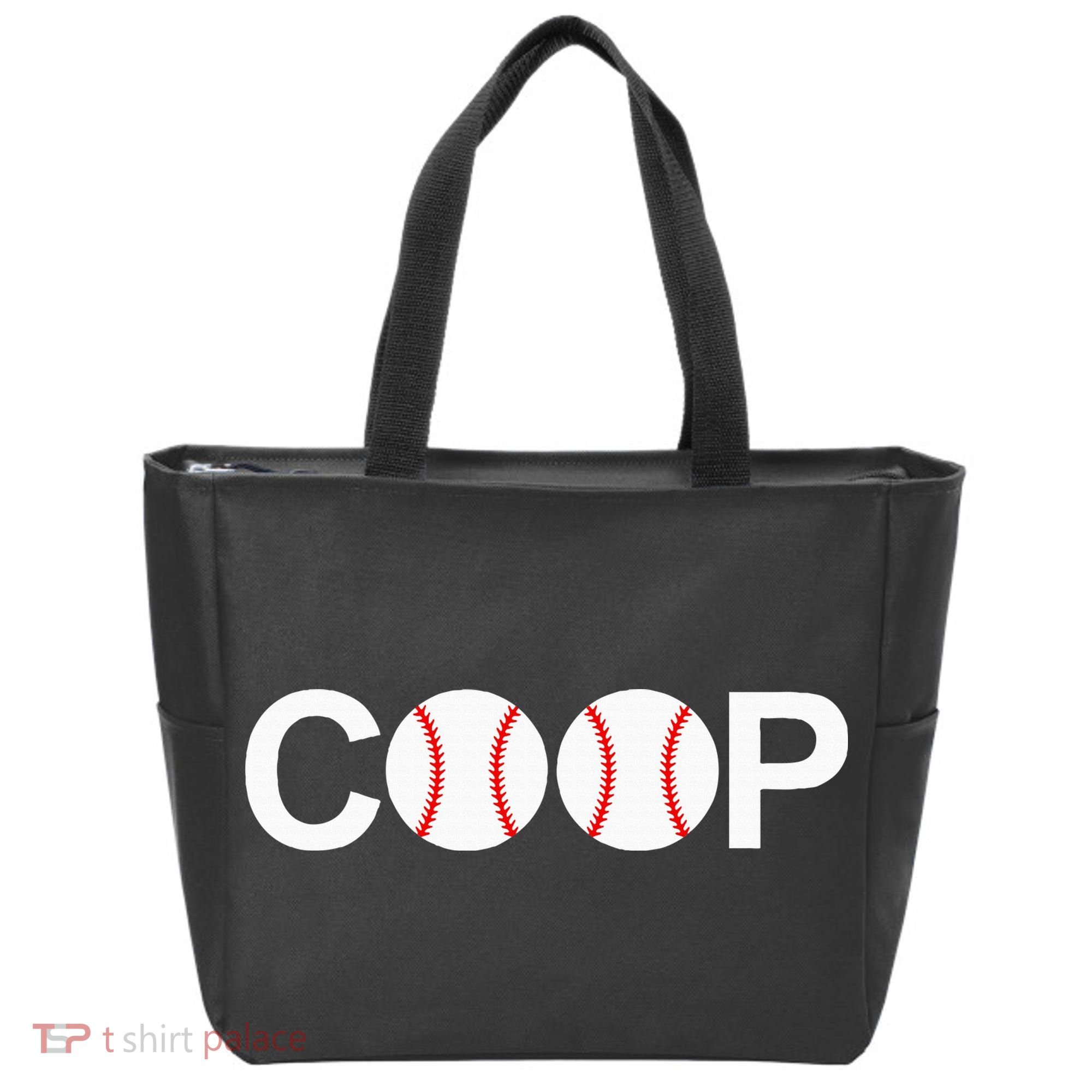 Cooperstown New York Coop Baseball Ny Athletic Tote Bag