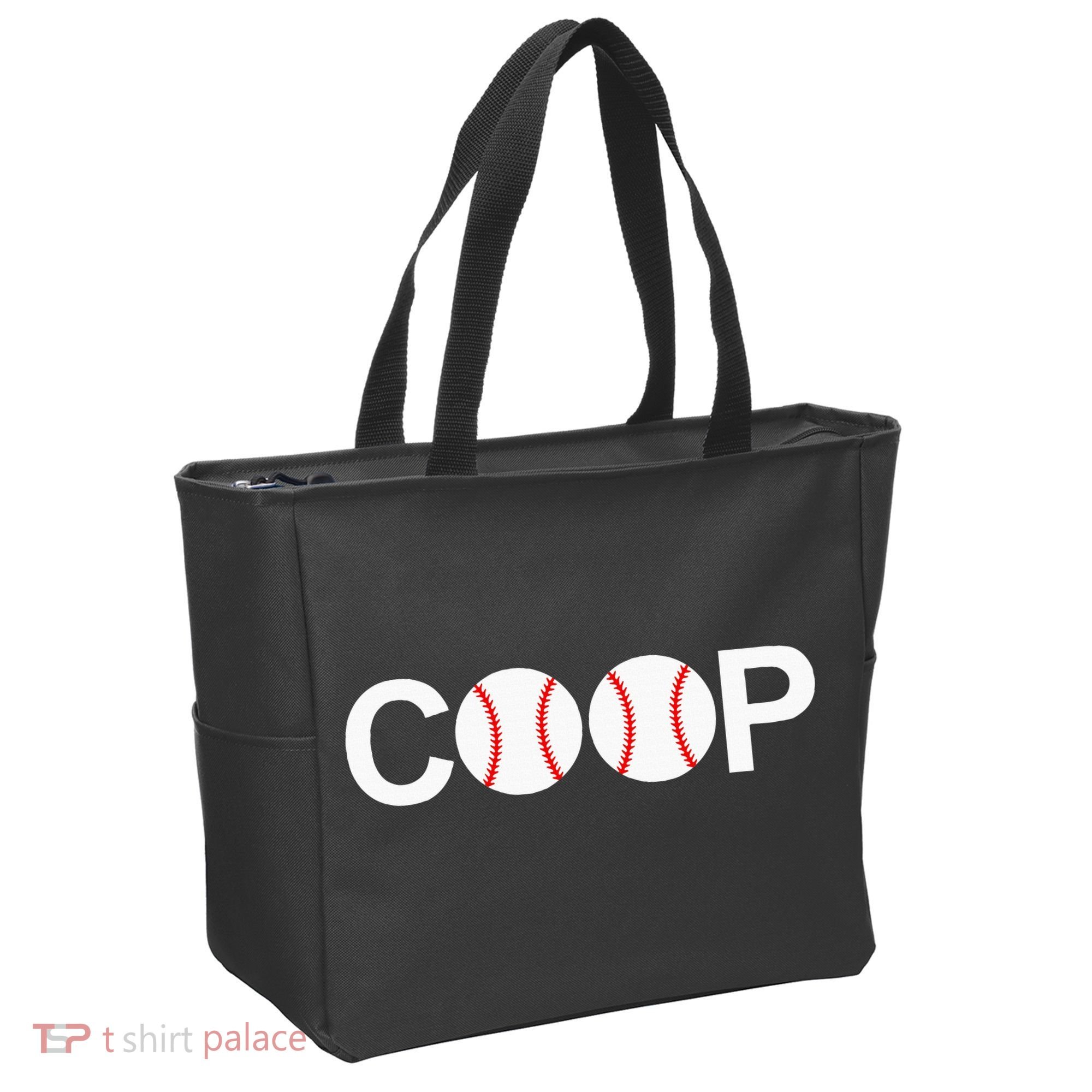 Cooperstown New York Coop Baseball Ny Athletic Tote Bag