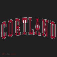 Cortland New York Souvenir College Style Red Text Beanie thumb 2