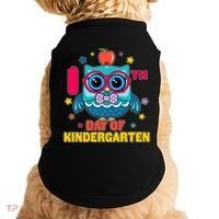 Cute Owl 100th Day Of Kindergarten Doggie Tank thumb 0