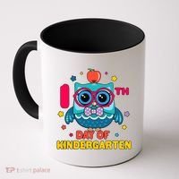 Cute Owl 100th Day Of Kindergarten Coffee Mug thumb 0