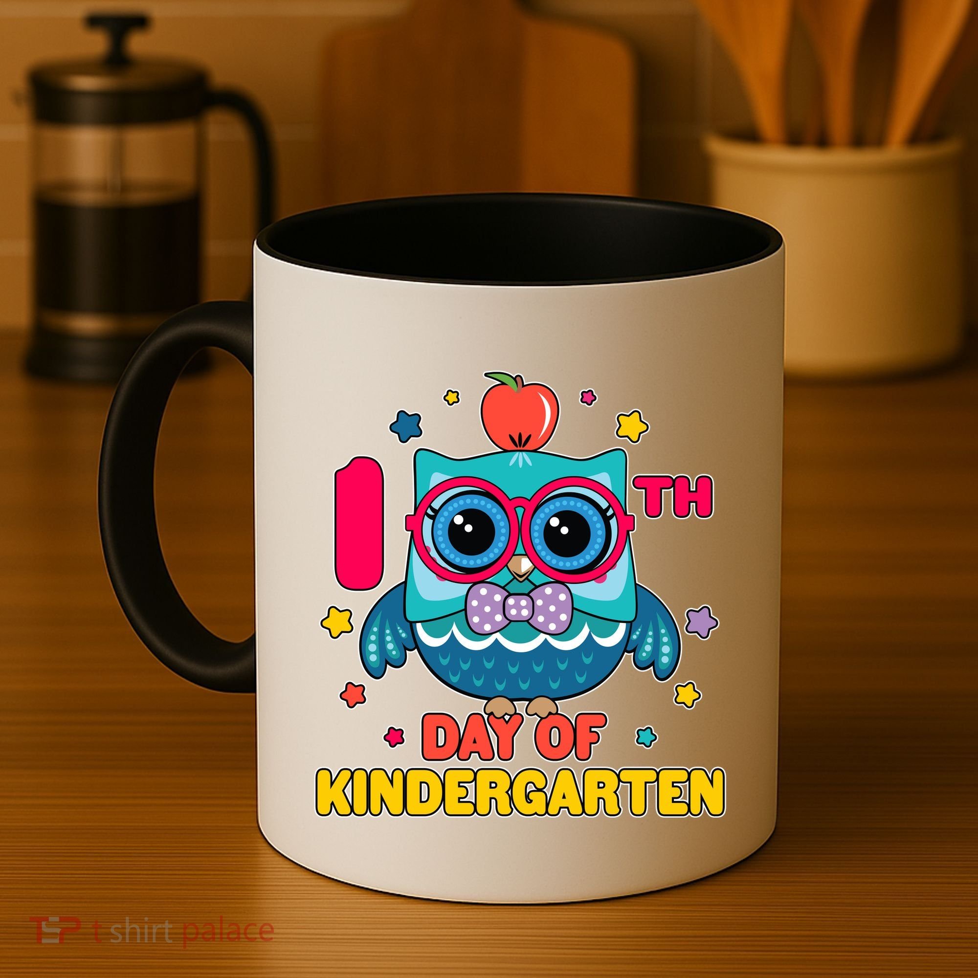 Cute Owl 100th Day Of Kindergarten Coffee Mug