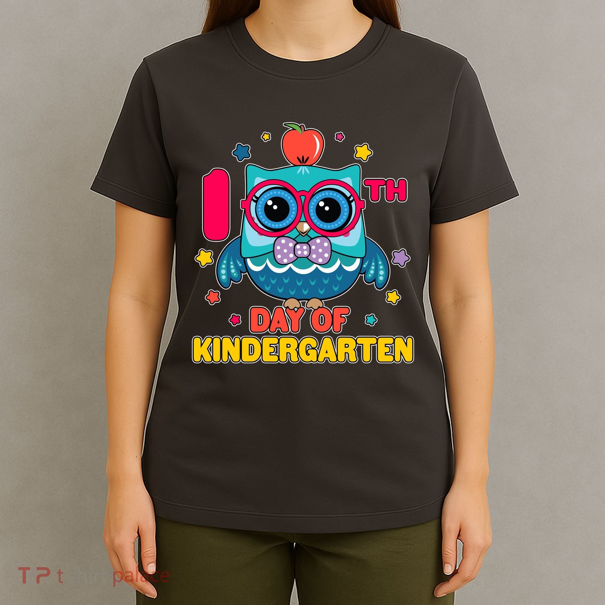Cute Owl 100th Day Of Kindergarten T-Shirt