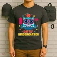 Cute Owl 100th Day Of Kindergarten T-Shirt thumb 6