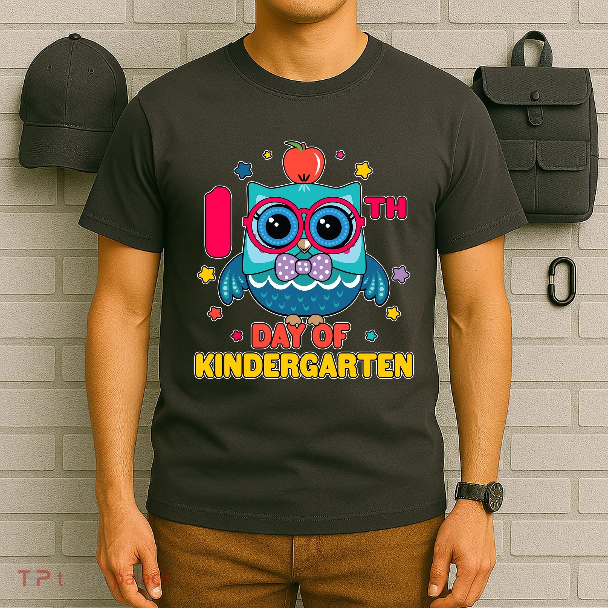 Cute Owl 100th Day Of Kindergarten T-Shirt