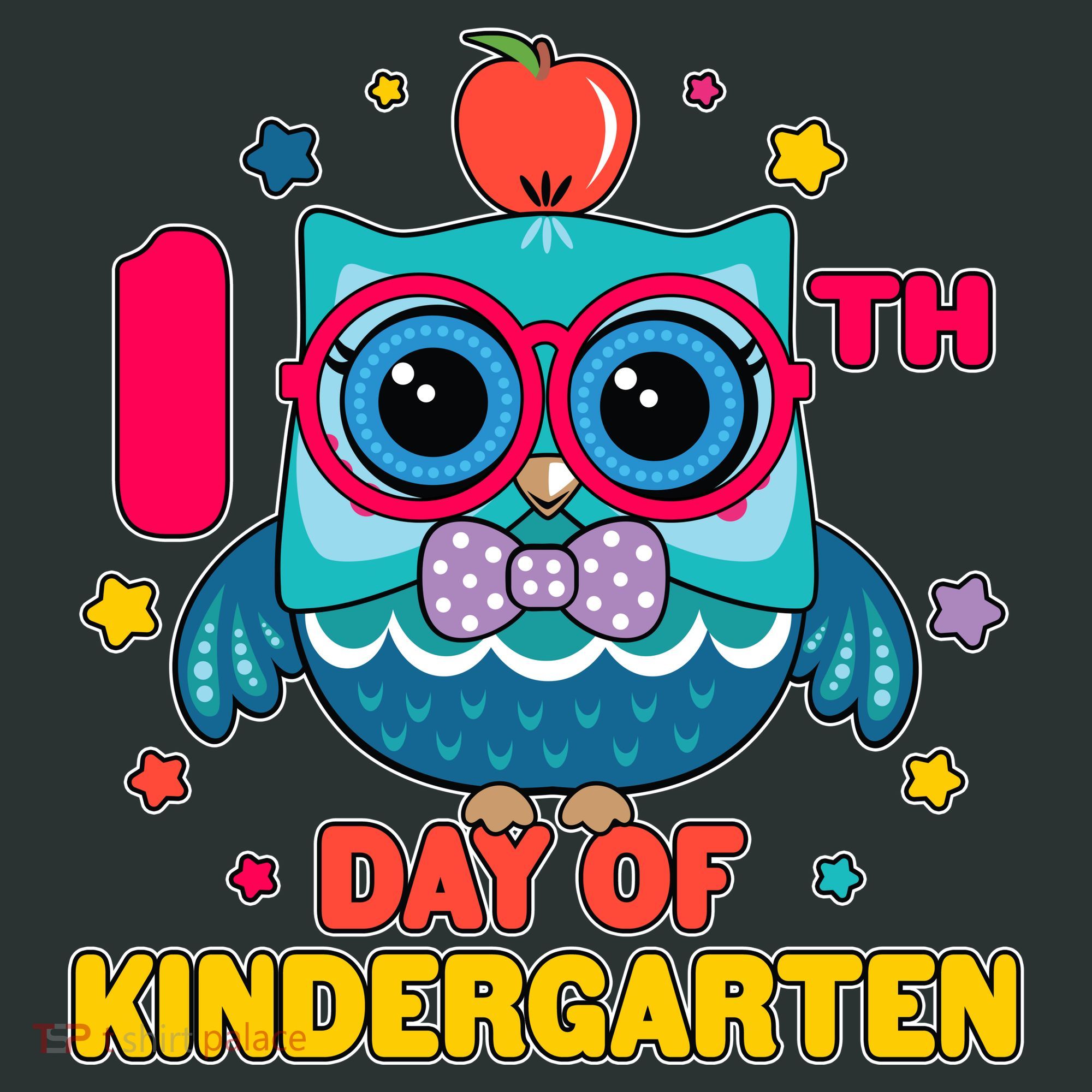 Cute Owl 100th Day Of Kindergarten T-Shirt