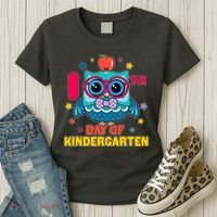 Cute Owl 100th Day Of Kindergarten Women's T-Shirt thumb 3