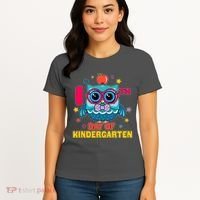 Cute Owl 100th Day Of Kindergarten Women's T-Shirt thumb 4