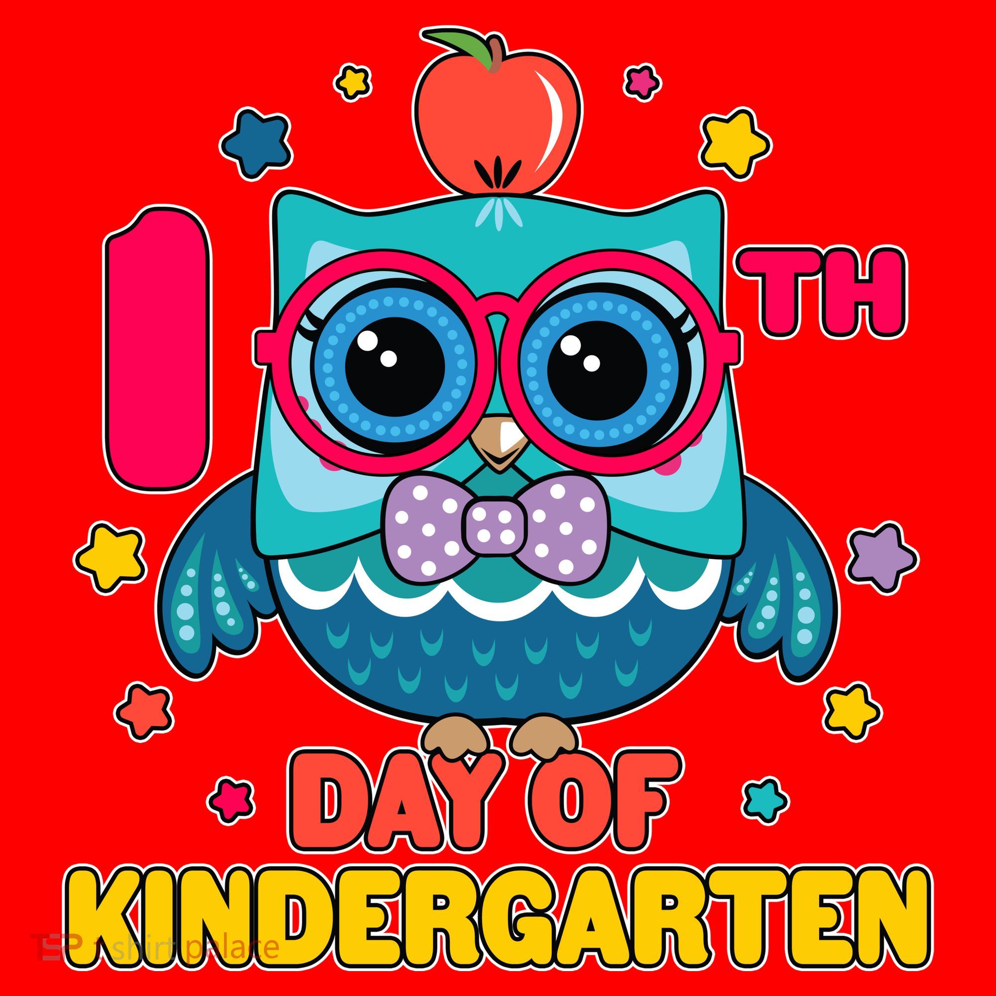 Cute Owl 100th Day Of Kindergarten Santa Hat
