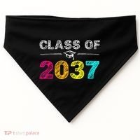 Class Of 2037 Grow With Me First Day Of School Graduation USA-Made Doggie Bandana thumb 0