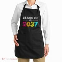 Class Of 2037 Grow With Me First Day Of School Graduation Apron thumb 2
