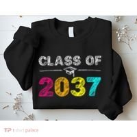 Class Of 2037 Grow With Me First Day Of School Graduation Sweatshirt thumb 2