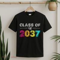 Class Of 2037 Grow With Me First Day Of School Graduation T-Shirt thumb 2
