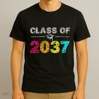 Class Of 2037 Grow With Me First Day Of School Graduation T-Shirt thumb 3