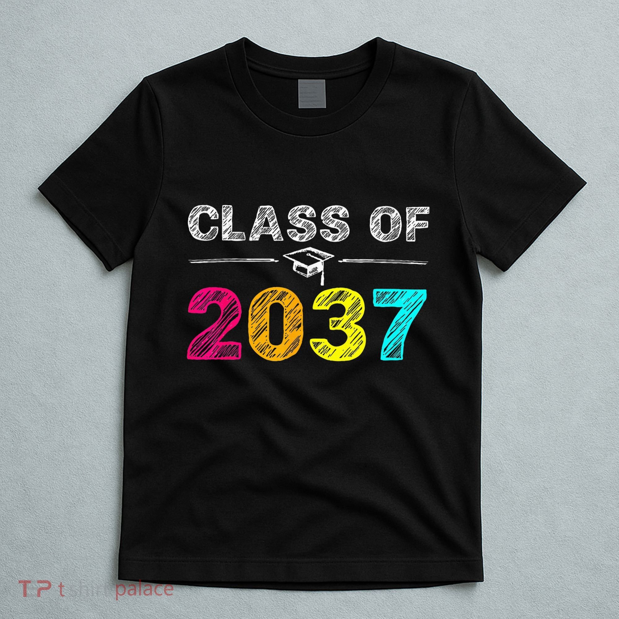 Class Of 2037 Grow With Me First Day Of School Graduation T-Shirt
