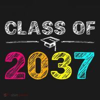 Class Of 2037 Grow With Me First Day Of School Graduation Women's Hoodie thumb 2
