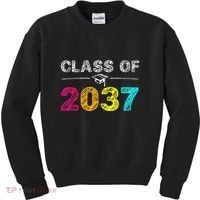 Class Of 2037 Grow With Me First Day Of School Graduation Kids Sweatshirt thumb 0