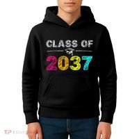 Class Of 2037 Grow With Me First Day Of School Graduation Kids Hoodie thumb 4
