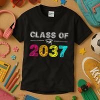 Class Of 2037 Grow With Me First Day Of School Graduation Kids T-Shirt thumb 3