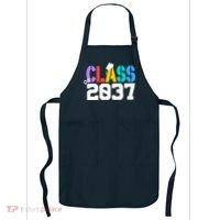 Class Of 2037 Grow With Me First Day Of School Graduation V Apron thumb 0