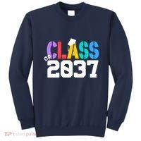 Class Of 2037 Grow With Me First Day Of School Graduation V Sweatshirt thumb 0