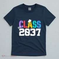 Class Of 2037 Grow With Me First Day Of School Graduation V T-Shirt thumb 5