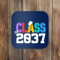 Class Of 2037 Grow With Me First Day Of School Graduation V Coaster thumb 0