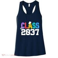 Class Of 2037 Grow With Me First Day Of School Graduation V Women's Tank Top thumb 0
