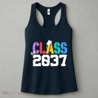 Class Of 2037 Grow With Me First Day Of School Graduation V Women's Tank Top thumb 3