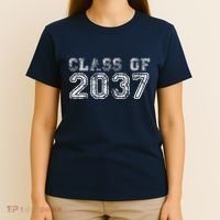 Class Of 2037 Grow With Me First Day Of School Graduation T-Shirt thumb 4