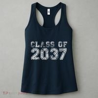 Class Of 2037 Grow With Me First Day Of School Graduation Women's Tank Top thumb 3