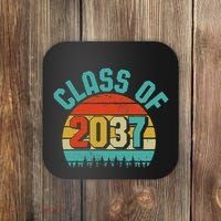 Class Of 2037 Grow With Me Kindergarten To Graduation Retro Coaster thumb 0