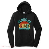 Class Of 2037 Grow With Me Kindergarten To Graduation Retro Women's Hoodie thumb 0
