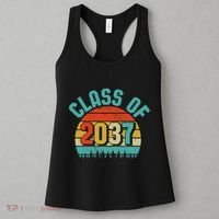 Class Of 2037 Grow With Me Kindergarten To Graduation Retro Women's Tank Top thumb 3