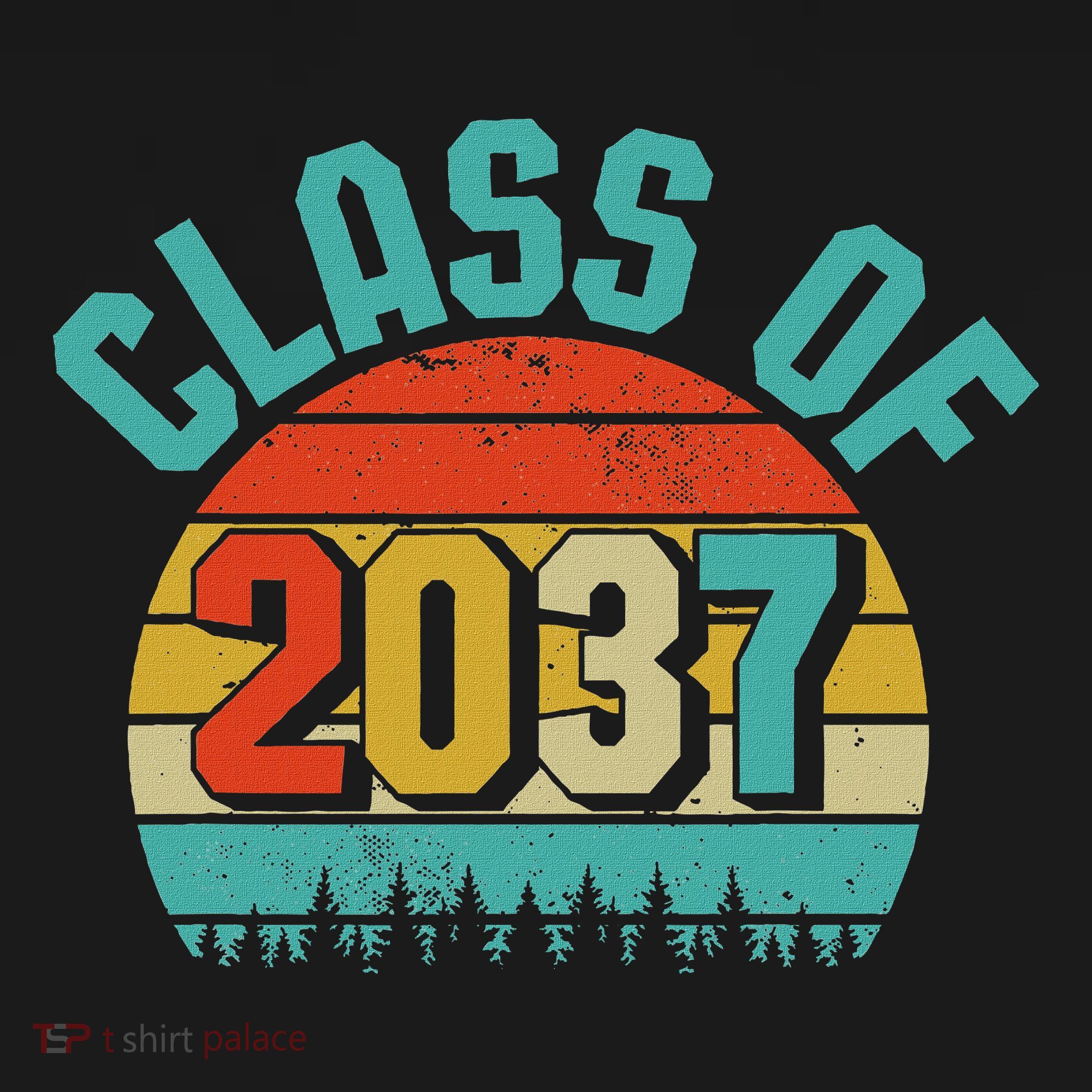 Class Of 2037 Grow With Me Kindergarten To Graduation Retro Women's Tank Top