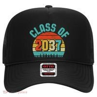 Class Of 2037 Grow With Me Kindergarten To Graduation Retro Hat thumb 0