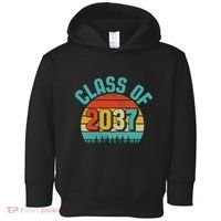Class Of 2037 Grow With Me Kindergarten To Graduation Retro Toddler Hoodie thumb 0