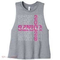 Class Of 2026 Senior 2026 Grad Graduate Graduation 2026 Gift Women's Racerback Cropped Tank thumb 0