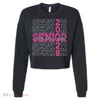 Class Of 2026 Senior 2026 Grad Graduate Graduation 2026 Gift Cropped Pullover Crew thumb 0
