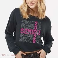 Class Of 2026 Senior 2026 Grad Graduate Graduation 2026 Gift Cropped Pullover Crew thumb 2