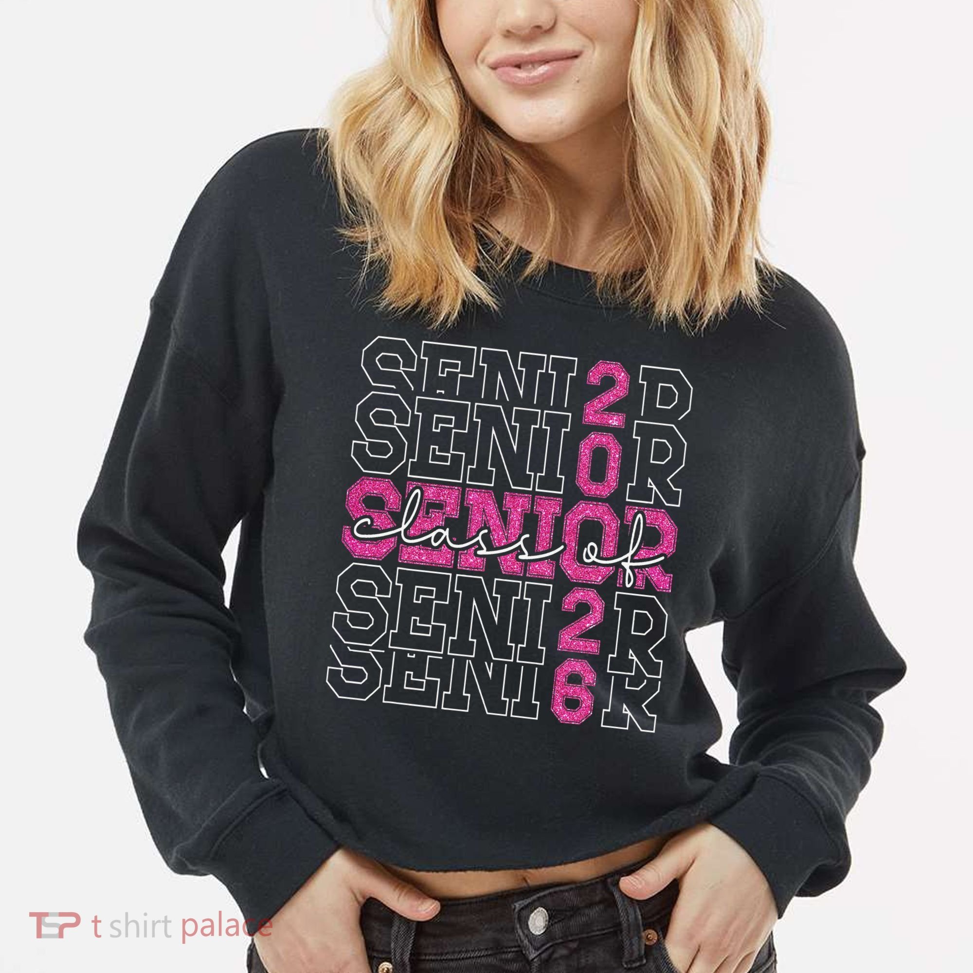 Class Of 2026 Senior 2026 Grad Graduate Graduation 2026 Gift Cropped Pullover Crew