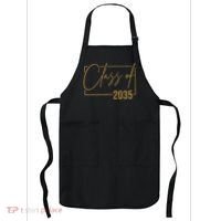 Class Of 2035 Gold Graduation Apron thumb 0