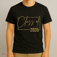 Class Of 2035 Gold Graduation T-Shirt thumb 3