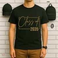 Class Of 2035 Gold Graduation T-Shirt thumb 6