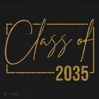 Class Of 2035 Gold Graduation T-Shirt thumb 7