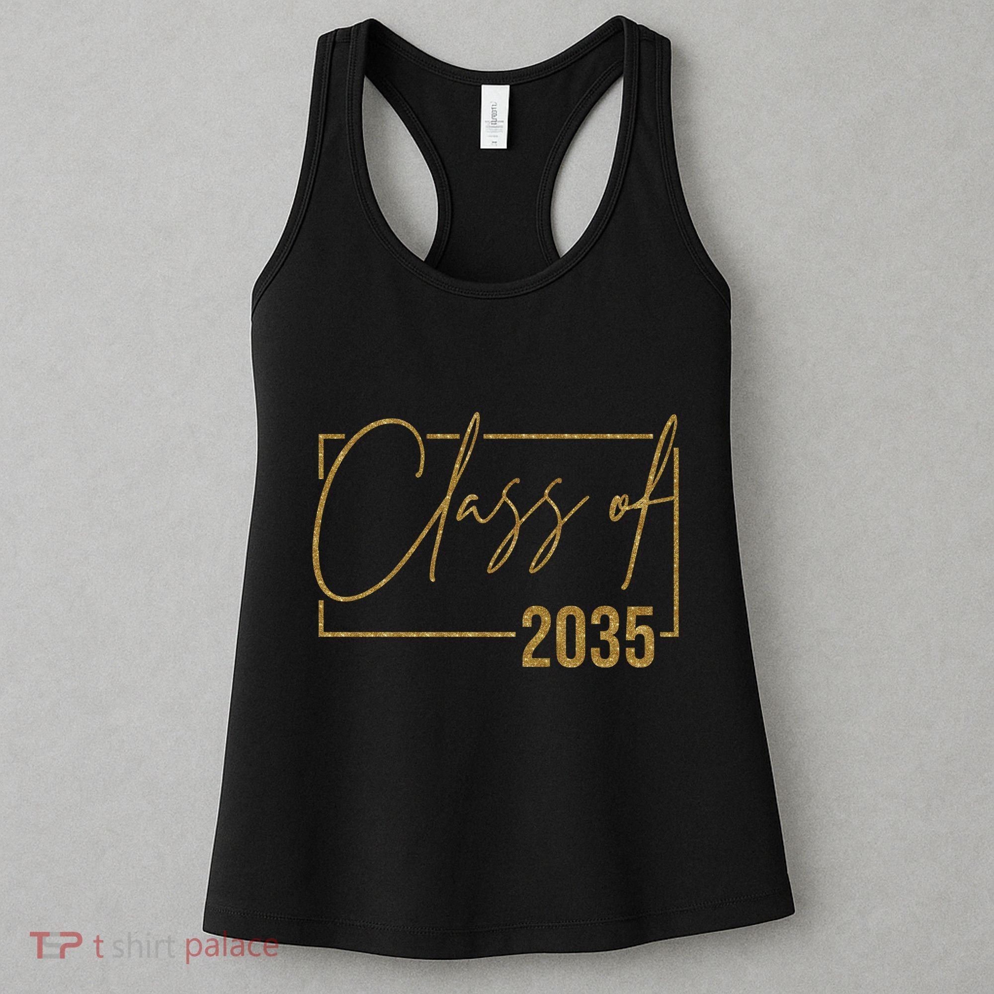 Class Of 2035 Gold Graduation Women's Tank Top