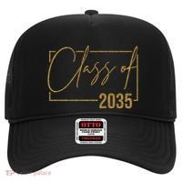 Class Of 2035 Gold Graduation Hat thumb 0