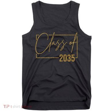 Class Of 2035 Gold Graduation Tank Top
