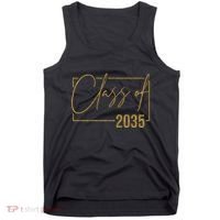 Class Of 2035 Gold Graduation Tank Top thumb 0